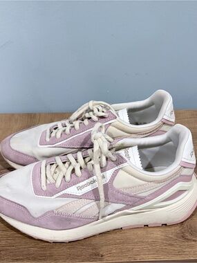 Reebok Women’s Retro Runner Sneakers in Pink and Cream